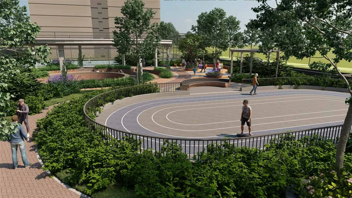 Brigade Belvedere elevated garden outdoor view